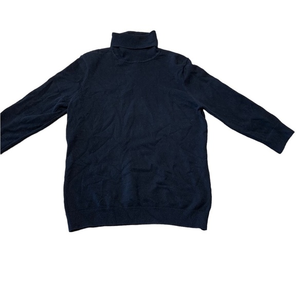 GAP Stretch Long SleeveTurtle Neck Sweater Size Medium Dark Blue Cotton - Picture 4 of 9